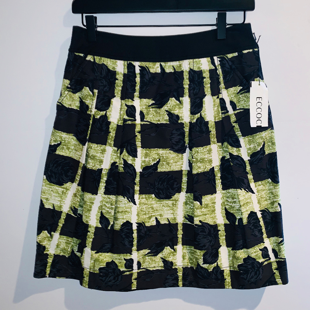 Eccoci Womens Multicolored Floral Skirt